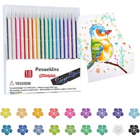Glitter Gel Pens Glitter Pens for Adult Coloring Books, Drawing,Journaling, Scrapbooking and DIY Crafts, Retractable Gel Ink Pens for Art and Work (1, 12Color) in Saudi Arabia