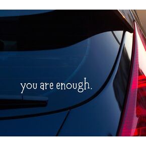 ملصق Kramer You are Enough لملصق ممتص الصدمات لنافذة السيارة من الفينيل مقاس 6.9 × 1.5 بوصة. in Kuwait