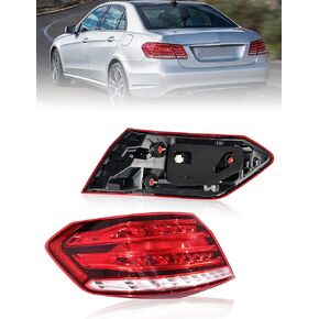 Left Driver Side Tail Lights for 2014 2015 2016 Mercedes-Benz E-Class W212 E250 E350 E400 E550 E63 AMG, Rear Outer Taillights Brake Lamps w/Led Bulbs, 2129061303 in Saudi Arabia
