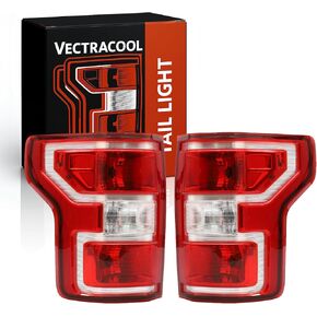 Pair Halogen Tail Light Assembly for 2018-2020 Ford F150, Left and Right Rear Brake Tail Lamps Driver Passenger Side Without Blind Spot Monitor, Replace JL3Z13405H JL3Z13404H in Saudi Arabia