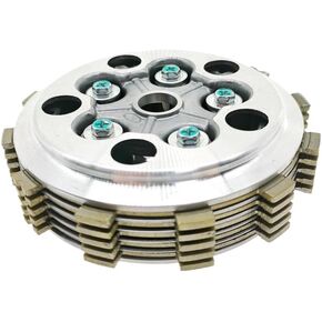 Clutch Plate Assembly Compatible with DR125 GS125 GN125 EN125 HJ125K A Models Includes Friction Pressure Plate in Kuwait