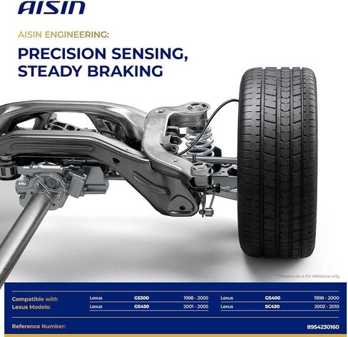 AISIN AFTERMARKET BST-00355 مستشعر سرعة العجلات الأمامية اليمنى ABS - متوافق مع Lexus GS300 1998-2005، GS400 1998-2000، GS430 2001-2005، SC430 2002-2010 in Kuwait