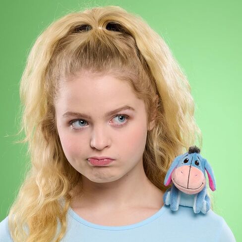 Disney Perch’d 4-inch Shoulder Plush Eeyore Stuffed Animal, Wearable Plushie, Soft Toy for Fans, Girls, Boys, Kids, Ages 3 and Up by Just Play in Kuwait