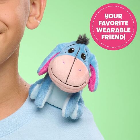Disney Perch’d 4-inch Shoulder Plush Eeyore Stuffed Animal, Wearable Plushie, Soft Toy for Fans, Girls, Boys, Kids, Ages 3 and Up by Just Play in Kuwait