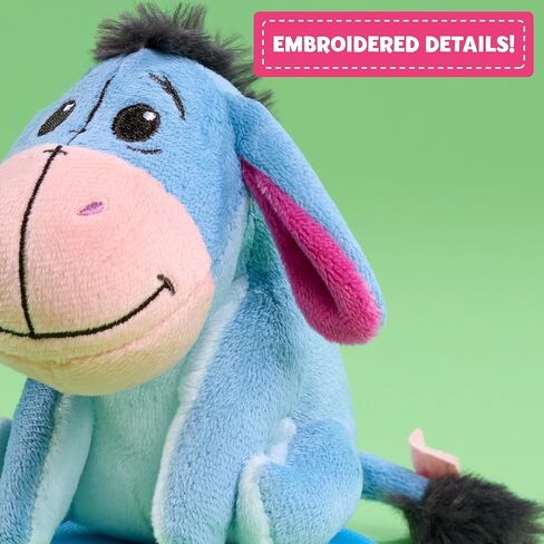 Disney Perch’d 4-inch Shoulder Plush Eeyore Stuffed Animal, Wearable Plushie, Soft Toy for Fans, Girls, Boys, Kids, Ages 3 and Up by Just Play in Kuwait