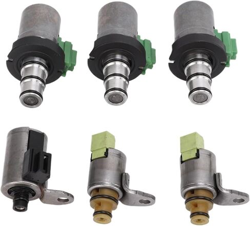 6Pcs/Set Transmission Shift Solenoid Kits Compatible For Mazda 2 3 5 6 CX-7 MPV Compatible For Mazda All 4F27-E 4 Speed Automatic Models in Kuwait