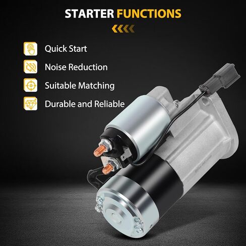 ASAPE SMT0062 Starter يناسب Nissan for Frontier 1998-2001 لنيسان لـ Xterra 2000-2001 لنيسان لـ Urvan 2000 لنيسان للبيك اب 1996-1997 استبدال محرك بداية جديد M0T60081 M0T60082 in Kuwait