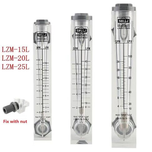 LZM-20L Acrylic Panel flowmeter(Flow Meter) Without Control Valve for Liquid and Gas(2-20GPM 8-80LPM) in Saudi Arabia