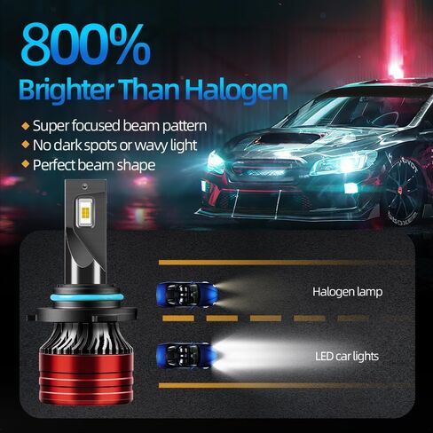 Light Bulbs Compatible for 2009-2013 Toyota Corolla 9005 High Beam 9006 Low Beam H11 Fog Lights Combo Pack 800% Brightness with Cooling Fan Plug N Play Pack of 6 in Saudi Arabia