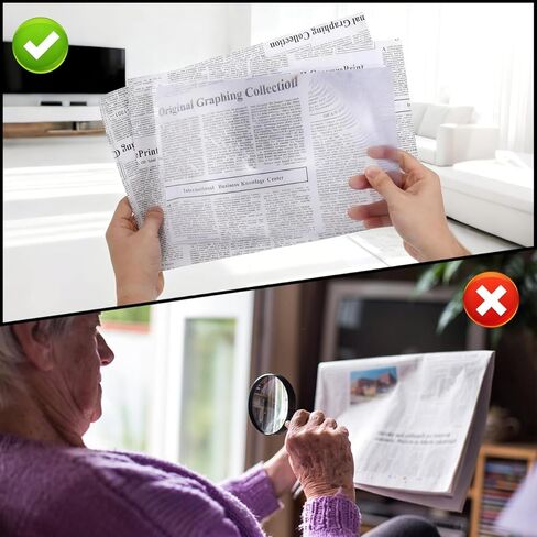 ورقة مكبرة كبيرة من DOITOOL للقراءة، مكبر صفحة A4 كامل 3X (11.7 بوصة × 8.2 بوصة)، مكبرات كتب عدسة فريسنل مسطحة لكبار السن، مساعدة بصرية للعيون الصغيرة والشيخوخة in Kuwait