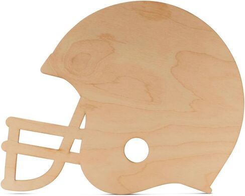 Wooden Football Cutouts, Pack of 1 Unfinished Wood Cutouts for Crafts 13-Inch, Lockers, & Football Party Décor, by Woodpeckers in Kuwait
