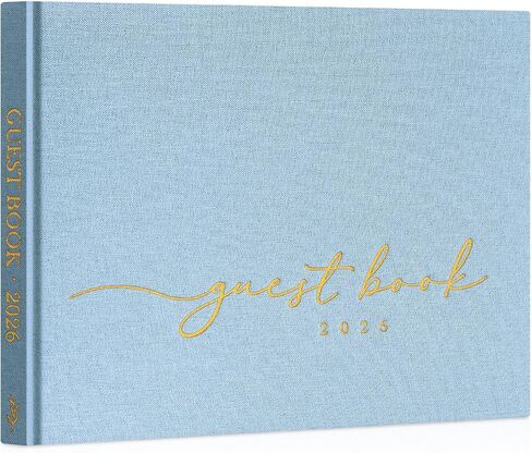 Lanpn Wedding Guest Book 2026 - Linen Hardcover Polaroid Guestbook Wedding Reception for Sign in and Photos - 108 Blank Pages Guest Book for Bridal Shower Baby Shower Wedding Party (Cream) in Saudi Arabia