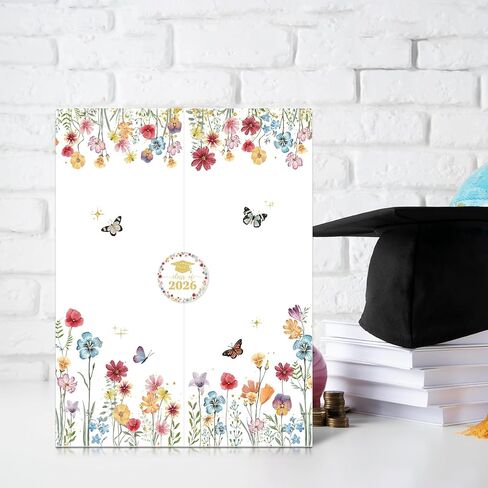 Graduation Guest Book Class of 2026 Wildflower Graduation Signature Book Alternative Sign in Books for Congrats Grad Party Decorations High School College Happy Grad Gift Signing Card Board in Kuwait