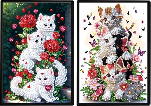 JISHSHAY 2 PCS Diamond Art Notebook Journal Tulip Diamond Painting Note Book Gem Art Sketchbook Mosaic Kits for Adults Diary Gem Painting Leather Journal A5 Notebook with Special Shaped Drills in Kuwait