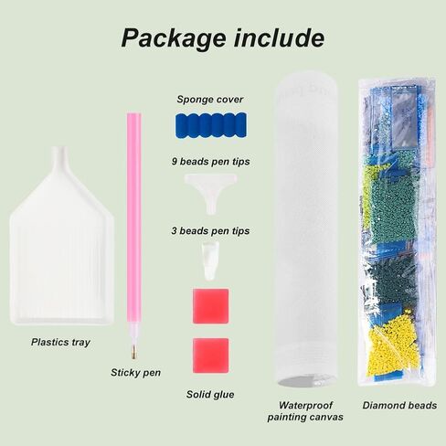 Reluohuo Hands Diamond Painting Kits for Adults, 5D Full Drill Diamond Art Kits for Beginners, DIY Round Gem Art Craft for Home Wall Decor, 12x12 Inch in Saudi Arabia