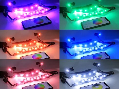 iJDMTOY RGBW Multicolor LED Circuit Board Front Lamp Ambient Accent Lighting Kit Compatible with Infiniti 2014-2021 Q50, Control by Smartphone in Kuwait