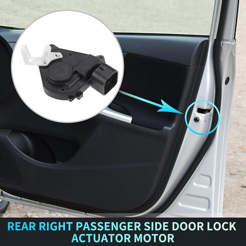 X AUTOHAUX Replacement Rear Right Passenger Side Power Door Lock Actuator Motor for Toyota RAV4 2001-2005 Door Latch Actuator Assembly Replace No.6913042030 Black in Kuwait