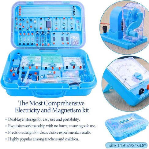 Physics Labs Basic Electricity & Magnetism Experiment Kit, STEM Electromagnetism & Elementary Electronics Learning Starter Set for High School Students Physics Science Lab Supplies in Saudi Arabia