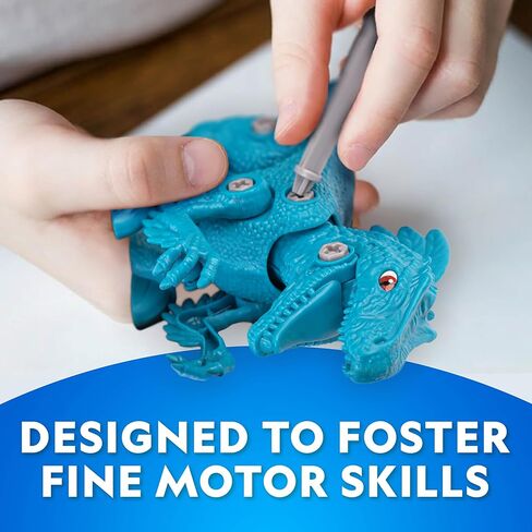 National Geographic Buildable Velociraptor Dinosaur Toys for 3 4 5 6 7 Year Old Boys & Girls, Take Apart Dinosaur Construction Building Toy, STEM Learning Toy Birthday for Kids Ages 4–8 in Kuwait