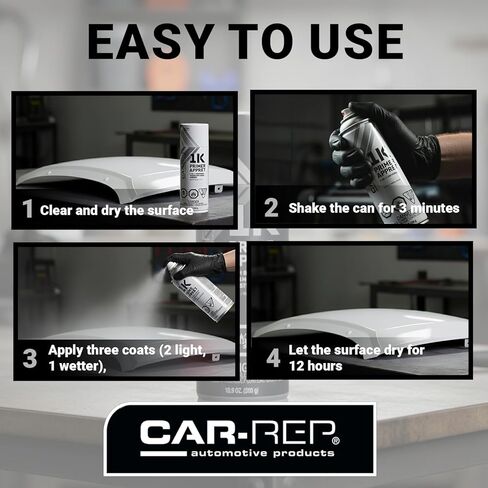 CAR-REP 2-in-1 Universal Primer White 400ml in Saudi Arabia