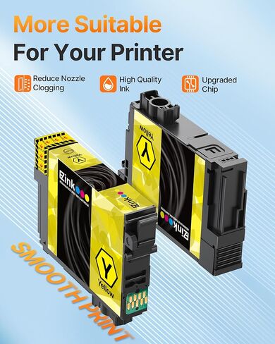E-Z Ink Remanufactured Ink Cartridge Replacement for 202XL Ink Cartridges Combo Pack for 202xl Multipack for Epson Printer Workforce WF-2860 Expression XP-5100 (Black, Cyan, Magenta, Yellow 4 Pack) in Kuwait