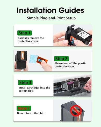 96XL 97XL Ink Cartridges Black Color Combo Pack (2-Pack 1Black/1Tri-Color) Replacement for HP 96 97 XL Ink Cartridges for Officejet 7310 7210 7410 Deskjet 6940 6980 5940 PhotoSmart 8050 8450 Printers in Kuwait