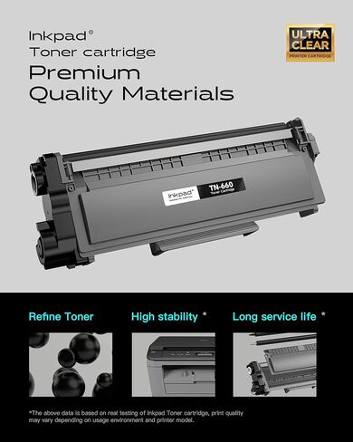TN660 Toner Cartridge High Yield Replacement Compatible for Brother TN 660 TN-660 TN630 to use with HL-L2380DW HL-L2360DW MFC-L2700DW MFC-L2740DW HL-L2340DW DCP-L2540DW Printer Black 4 Pack in Saudi Arabia