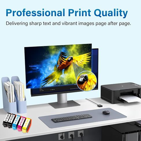 Remanufactured Replacement for 302XL XP-6100 Ink Cartridges Multipack for Epson Printer Expression Premium XP6100 XP-6000 XP 6100 6000 5 Pack (Photo Black/B/C/M/Y) in Saudi Arabia