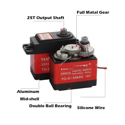 TD-8135MG Digital Servo Motor 35KG 360 Degree(180 Degree) in Saudi Arabia