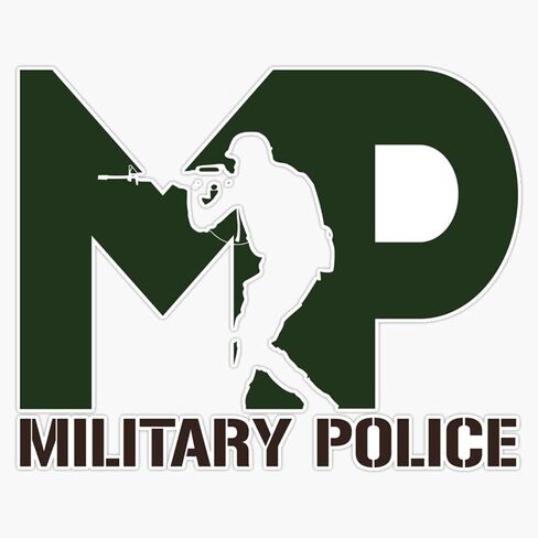 HOF Trading Veteran Mp Military Police Vinyl Sticker Waterproof Decal Laptop Wall Window Bumper Sticker 5" in Kuwait