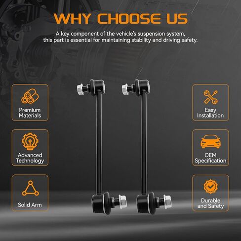 Front Stabilizer Sway Bar End Links Compatible with Pontiac Vibe 2003-2010, Scion Tc 2005-2010, Toyota Prius Matrix Corolla 2003-2019 in Kuwait