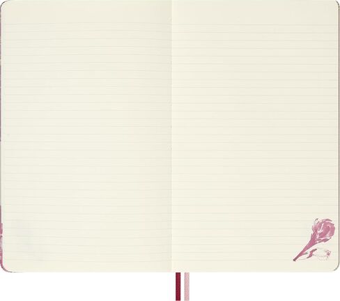 Moleskine Limited Edition Sakura 2026 Blossom Notebook، غطاء صلب، كبير (5 × 8.25 بوصة)، مسطر/مبطن، وردي مع لمسات ذهبية، 176 صفحة in Kuwait