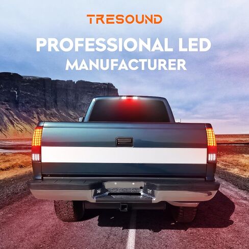 Tresound LED Tail Light + 3rd Brake Cargo Lamp for Dodge Ram 1500 2013-2018, for Ram 2500 & 3500 2014-2018, for 2019-2024 RAM 1500 Classic [Only fit Factory LED Model] Black Housing Smoked Lens in Kuwait