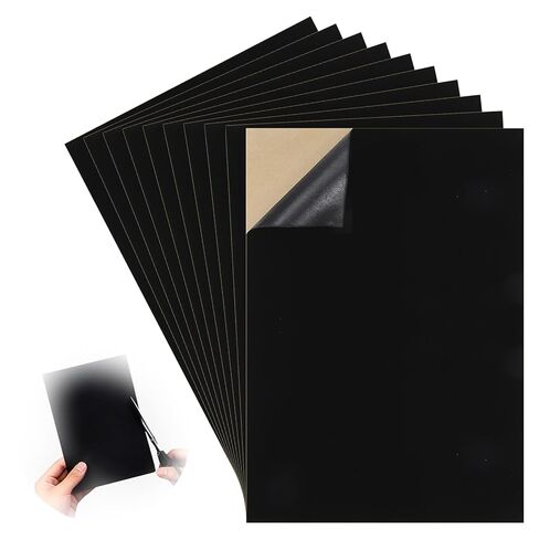 10PCS Black Felt Sheets with Self-Adhesive Backing,Soft Felt Fabric, Durable and Wear-Resistant for Crafts, Jewelry Box Lining, Home Décor, and DIY Projects (8.3"x11.8") in Kuwait
