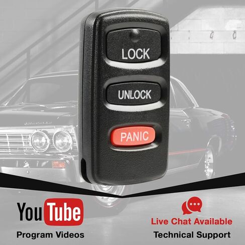 Car Key Fob Keyless Entry Remote fits 1998-2006 Mitsubishi Montero, 1998-2004 Montero Sport (E4EG8D-522M-A) in Kuwait