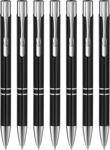 Luxury Black Ballpoint Pen Set, 7 Pack 0.5mm Fine Point Pens with Smooth Black Ink, Office & School Supplies, Gift Set for Classmates, Colleagues, Friends & Family in Kuwait