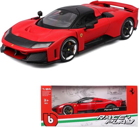 1:24 Model Car Compatible with Ferrari F80 Race & Play Diecasts Vehicles Car Model 26034 (1/24 F80 Red) in Kuwait