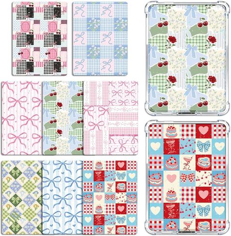 Rngmsi Insert Cardstock for Clear Case - 8Pcs Vintage Aesthetic Cardstock Inserts Compatible with Kindle Paperwhite 11th-12th, 6.9"X4.8" Bookish Papers for E-Reader Clear Back Cover, Book Lover Gifts in Kuwait