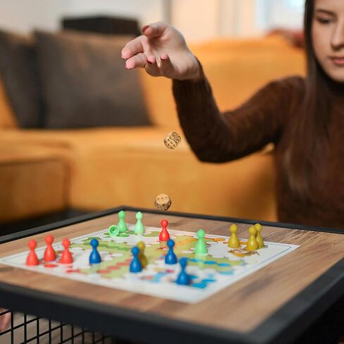 مجموعة نرد معدنية من النحاس الصلب مكونة من قطعتين من Balacoo، معدن ثقيل متوازن ذهبي لألعاب Mahjong Poker Tabletop RPG - ملحقات ألعاب النحاس المصقول (15 مم) in Kuwait