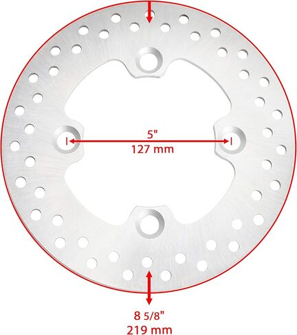 Caltric Rear Brake Disc Rotor Wheel Hub Bearing Compatible with Polaris Rzr Xp 4 900/4 Xp 900 2012-2013 in Kuwait