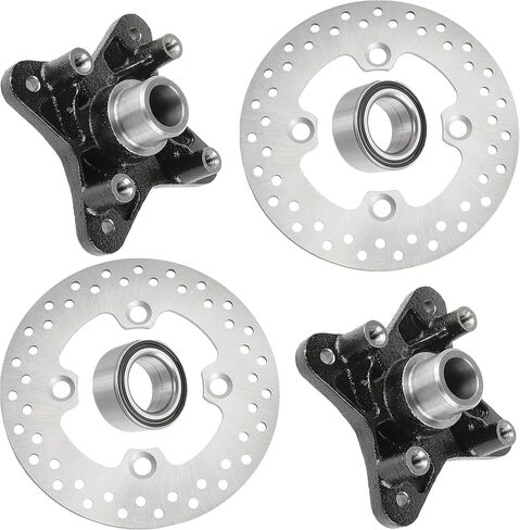 Caltric Rear Brake Disc Rotor Wheel Hub Bearing Compatible with Polaris Rzr Xp 4 900/4 Xp 900 2012-2013 in Kuwait