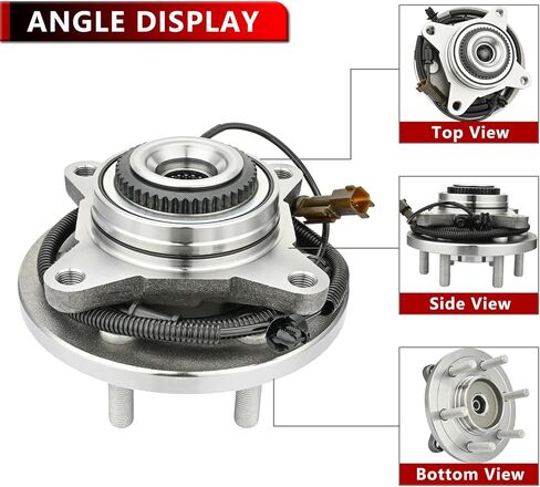 515169 4WD Front Wheel Bearing Hub Assembly for 2015 2016 2017 Ford F-150 Wheel Hub Bearing 6 Lug Bolts w/ABS in Kuwait