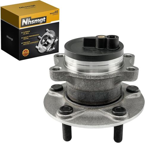 512563 Rear Wheel Bearing Hub Assembly Fit for Mitsubishi Eclipse Cross 2018-2019, Outlander 2013-2019, Outlander Sport 2013-2019, Non-ABS, 5 Lugs in Kuwait