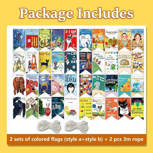 20 Pieces Book Banner Library Decor Book Themed Party Decorations Book Birthday Party Decorations Classroom Decor (Double Sided Printing) in Saudi Arabia