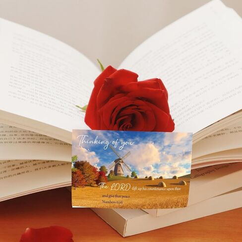 50 Pcs Religious Thinking of You Cards Bulk with Envelopes Scripture Verses Christian Greeting Blessings Cards Faith Based Inspirational 10 Designs 5.9 x 7.87 Inch Thinking of You Greeting Card with Envelopes in Saudi Arabia