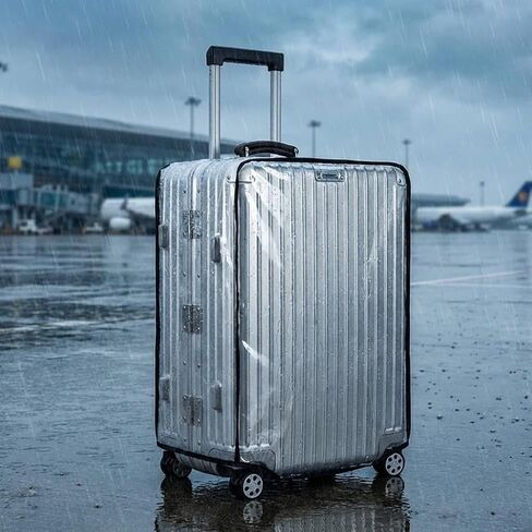 3 Pcs Transparent Luggage Cover Protectors, 20 inch 24 inch 28 inch PVC Luggage Covers, Waterproof, Dustproof, Scratch Resistant Travel Luggage Cover for Wheeled Luggage in Saudi Arabia