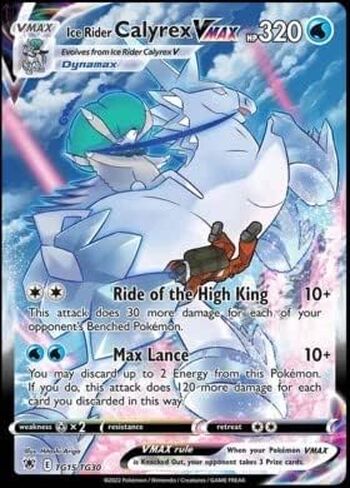 Pokemon - Ice Rider Calyrex VMAX - TG15/TG30 - Astral Radiance - Trainer Gallery - Ultra Rare in Kuwait