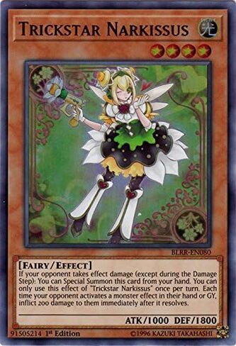 Yu-Gi-Oh! - Trickstar Narkissus - BLRR-EN080 - Ultra Rare - 1st Edition - Battles of Legend: Relentless Revenge in Kuwait