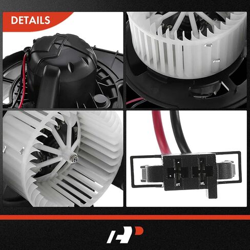 A-Premium HVAC Heater Blower Motor and Resistor Assembly Compatible with BMW Vehicles - X5 2007-2013, X6 2008-2014, Sport Utility - Front Side, Replace # 64119222072, 64119265892, 2-PC Set in Kuwait