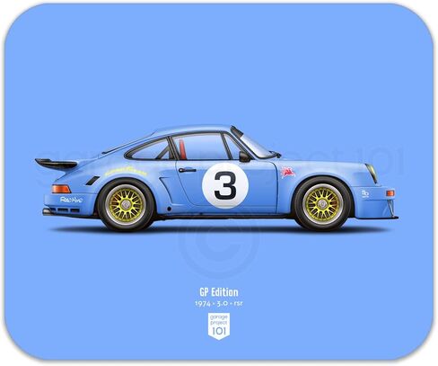 1974 Classic 911 Carrera 3.0 RSR (GP Edition) Illustration Mouse Pad in Saudi Arabia